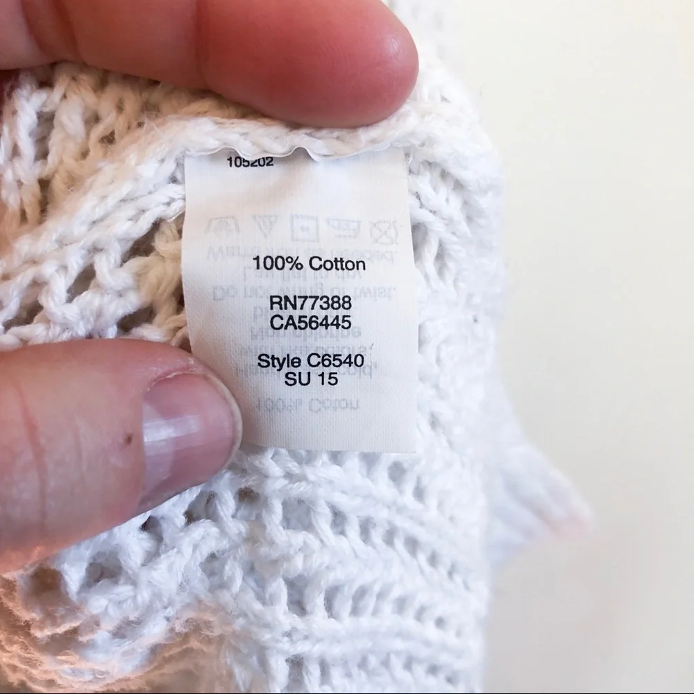 madewell | open knit chunky pullover small